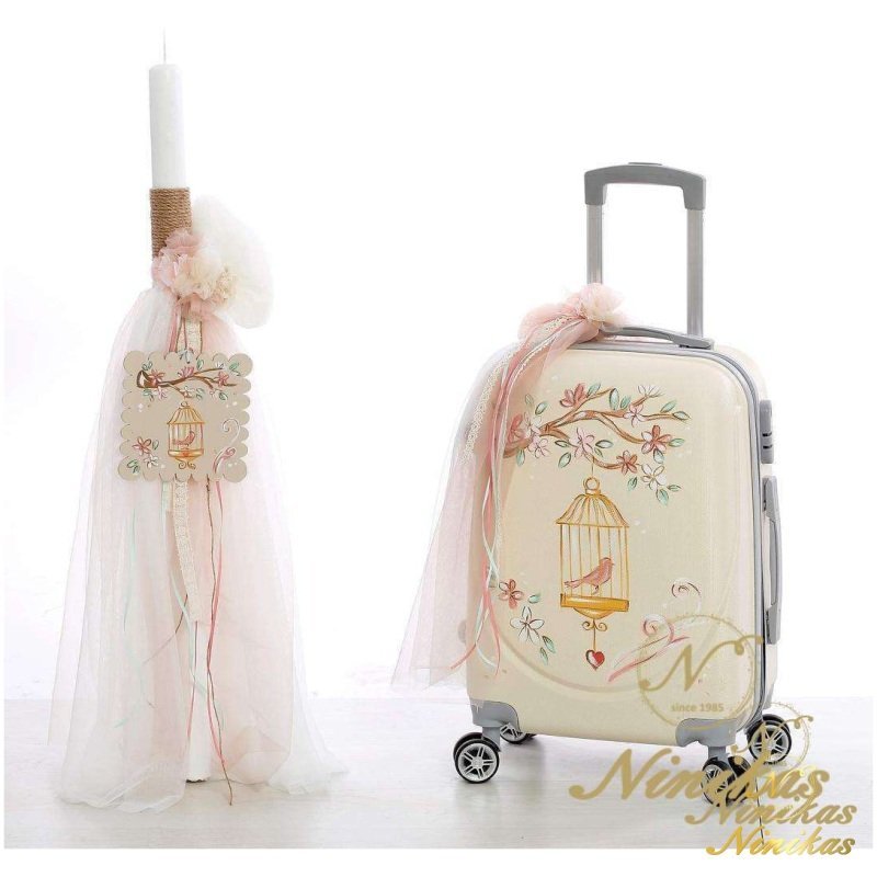 Bird Tree  Baptism Set Σετ Βάπτισης Κορίτσι