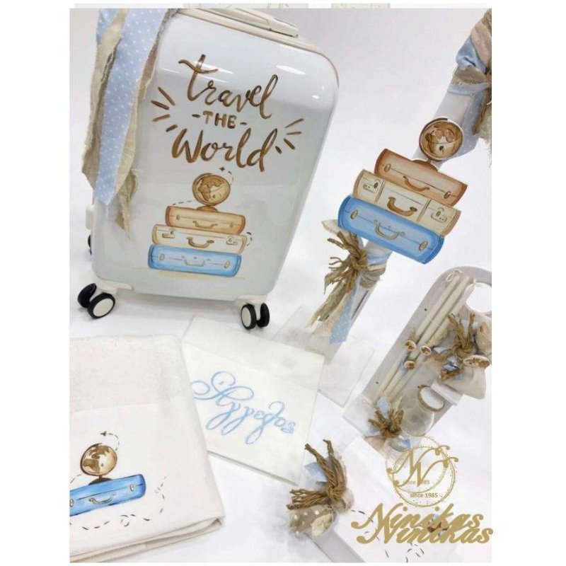 Travel The World Σετ Βάπτισης Αγόρι