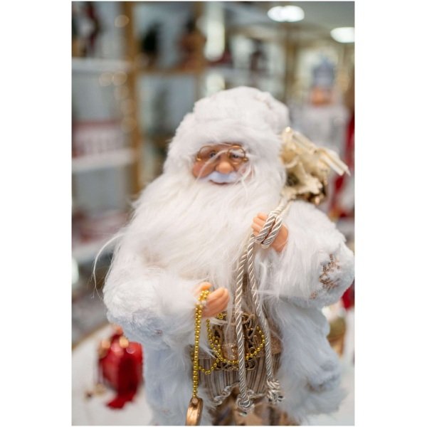 Elegant White Santa Χριστουγεννιάτικα