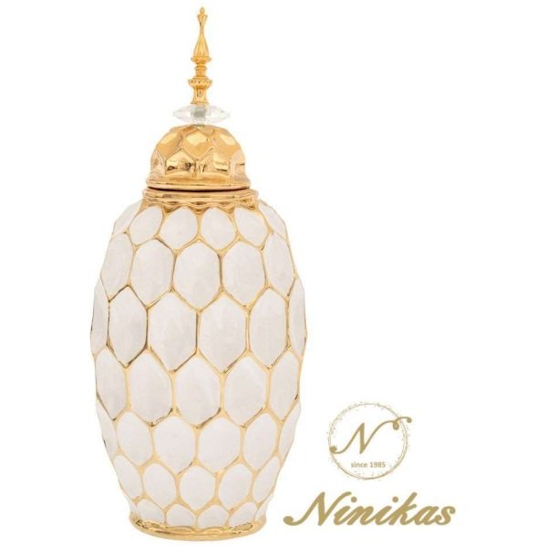 Gold Ceramic Vase B Διάφορα Δώρα Gold Ceramic Vase B Διάφορα Δώρα