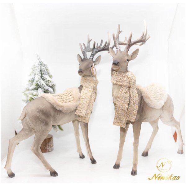 Reindeer With Scarf Χριστουγεννιάτικα Reindeer With Scarf Χριστουγεννιάτικα