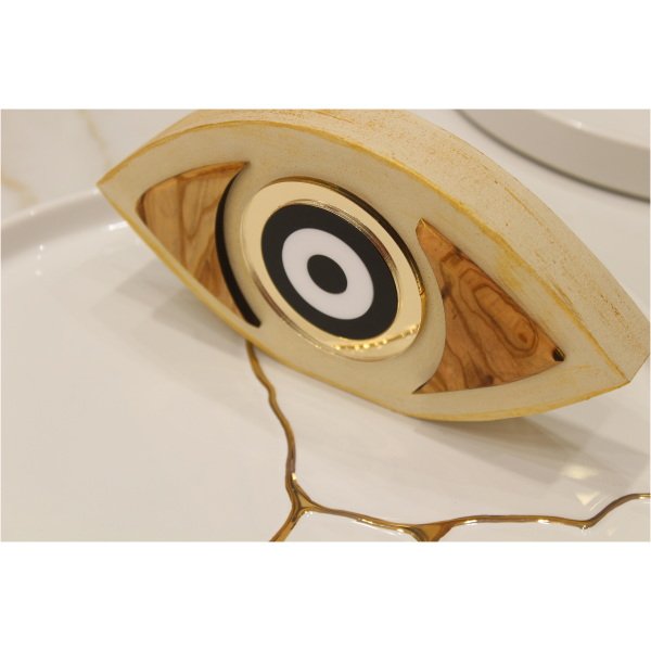 Wooden Eye Charm Χριστουγεννιάτικα