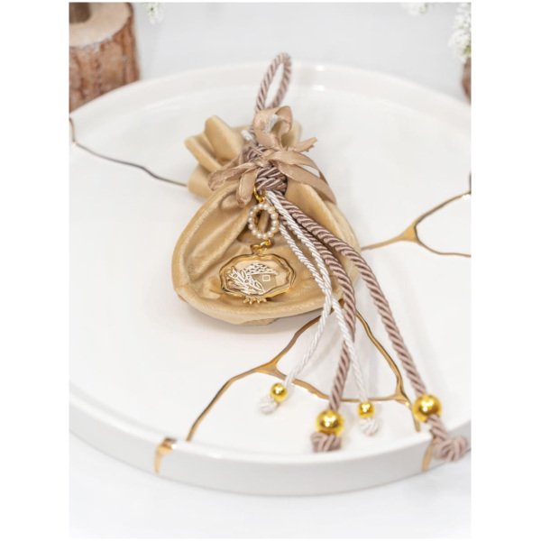 Suede Elegant Pomegranate Pouch Χριστουγεννιάτικα