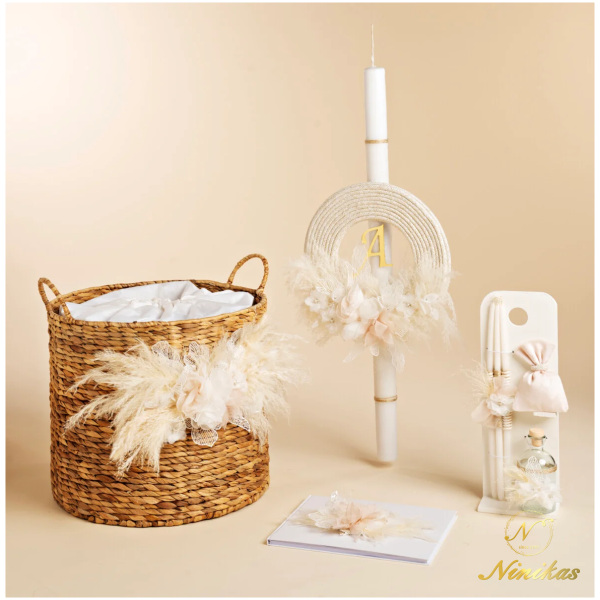 Boho Basket Μυρτώ Βάπτιση Boho Basket Μυρτώ Βάπτιση